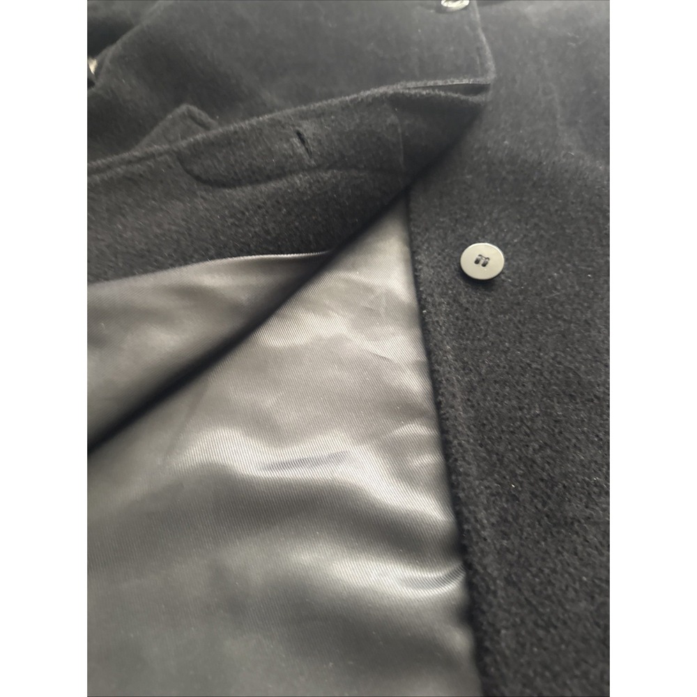 NWT Jones New York Black Alpaca Wool Full Length Coat sz 16P - Picture 6 of 9